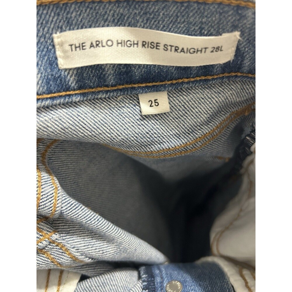 Denim Forum The Arlo Straight Jeans Womens 25 Blue Normcore Minimalist Essential - Picture 9 of 10